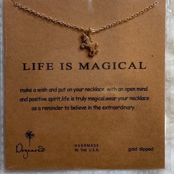 Unicorn charm woman’s necklace - Picture 1 of 2